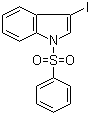 structure of CAS# 80360-14-1, 3-Iodo-1-(phenylsulfonyl)indole