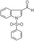 structure of CAS# 80360-20-9, 1-Benzenesulfonyl-1H-indole-3-carbaldehyde