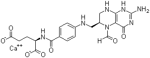 structure of CAS# 80433-71-2, 左亚叶酸钙
