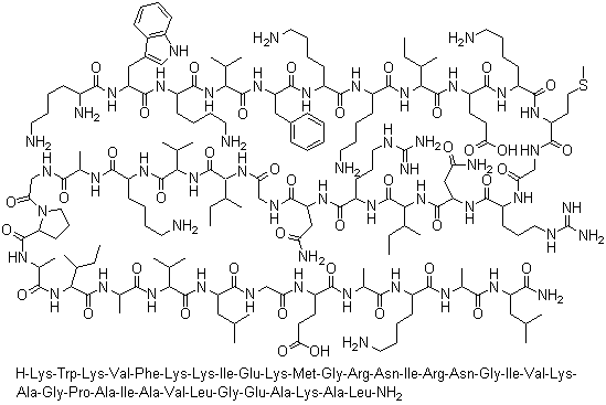 structure of CAS# 80451-05-4, 抗菌肽 B