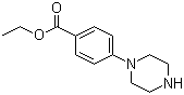 4-(1-哌嗪基)苯甲酸乙酯分子结构 (CAS 80518-57-6)