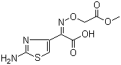 structure of CAS# 80544-17-8, (Z)-2-(2-氨基噻唑-4-基)-2-甲氧羰基甲氧亚氨基乙酸
