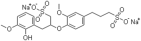 木质素磺酸钠分子结构 (CAS 8061-51-6)