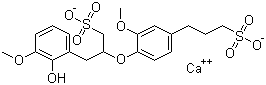 structure of CAS# 8061-52-7, Calcium lignosulfonate