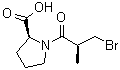 CAS 登录号：80629-35-2, 1-[(2S)-3-溴-2-甲基-1-氧代丙基]-L-脯氨酸