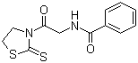CAS # 80681-03-4, N-[2-Oxo-2-(2-thioxo-3-thiazolidinyl)ethyl]benzamide
