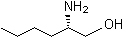 (S)-(+)-2-氨基-1-己醇分子结构 (CAS 80696-29-3)