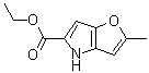 2-甲基-4H-呋喃并[3,2-b]吡咯-5-羧酸乙酯分子结构 (CAS 80709-78-0)