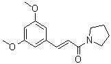 structure of CAS# 807372-38-9, (2E)-3-(3,5-二甲氧基苯基)-1-(1-吡咯烷基)-2-丙烯-1-酮