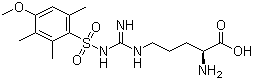 structure of CAS# 80745-10-4, N'-(4-甲氧基-2,3,6-三甲基苯磺酰基)-L-精氨酸