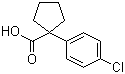 structure of CAS# 80789-69-1, 1-(4-Chlorophenyl)cyclopentanecarboxylic acid