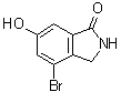 4-溴-2,3-二氢-6-羟基-1H-异吲哚-1-酮分子结构 (CAS 808127-76-6)