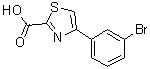 structure of CAS# 808128-00-9, 4-(3-溴苯基)-1,3-噻唑-2-羧酸
