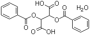 structure of CAS# 80822-15-7, (+)-Dibenzoyl-D-tartaric acid monohydrate