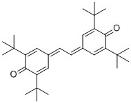 CAS # 809-73-4, 4,4'-(1,2-Ethanediylidene)bis(2,6-bis(1,1-dimethylethyl)-2,5-cyclohexadien-1-one), 2,6-ditert-butyl-4-[2-(3,5-ditert-butyl-4-oxocyclohexa-2,5-dien-1-ylidene)ethylidene]cyclohexa-2,5-dien-1-one