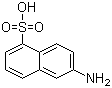 structure of CAS# 81-05-0, 6-氨基-1-萘磺酸