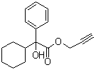 alpha-环己基-alpha-羟基苯乙酸 2-丙炔基酯分子结构 (CAS 81039-74-9)