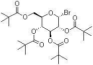 structure of CAS# 81058-27-7, 2,3,4,6-O-四特戊酰基-alpha-D-溴代吡喃葡萄糖