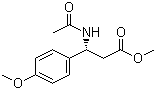 (R)-N-乙酰基-4-甲氧基-beta-苯丙氨酸甲酯分子结构 (CAS 810670-02-1)