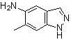 6-甲基-1H-吲唑-5-胺分子结构 (CAS 81115-45-9)