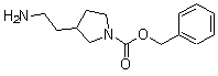 3-(2-氨基乙基)吡咯烷-1-甲酸苄酯分子结构 (CAS 811842-07-6)