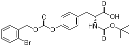 structure of CAS# 81189-61-9, Boc-O-(2-溴苄氧羰基)-D-酪氨酸