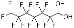 2,2,3,3,4,4,5,5,6,6,7,7-十二氟-1,1-庚二醇分子结构 (CAS 812-87-3)