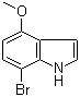 7-溴-4-甲氧基吲哚分子结构 (CAS 81224-16-0)
