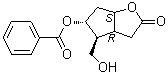 structure of CAS# 81244-64-6, (3aalpha,4alpha,5beta,6aalpha)-(±)-5-(苯甲酰氧基)六氢-4-(羟基甲基)-2H-环戊二烯并[b]呋喃-2-酮