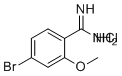 4-溴-2-甲氧基-苯甲脒盐酸盐(1:1)分子结构 (CAS 812667-45-1)