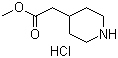 structure of CAS# 81270-37-3, 哌啶-4-乙酸甲酯盐酸盐