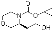 structure of CAS# 813433-76-0, (3S)-3-(2-羟乙基)-4-吗啉羧酸叔丁酯