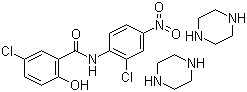 CAS 登录号：81424-66-0, 5-氯-N-(2-氯-4-硝基苯基)-2-羟基苯甲酰胺和哌嗪的混合物 (2:1)