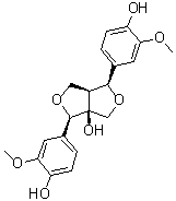 8alpha-羟基松脂酚分子结构 (CAS 81426-17-7)