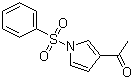 structure of CAS# 81453-98-7, 3-乙酰-1-(苯磺酰基)吡咯