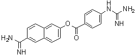 structure of CAS# 81525-10-2, 萘莫司他