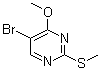 structure of CAS# 81560-09-0, 2-(甲硫基)-4-甲氧基-5-溴嘧啶