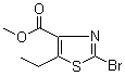 structure of CAS# 81569-46-2, 2-溴-5-乙基噻唑-4-羧酸甲酯