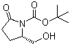 structure of CAS# 81658-25-5, Boc-L-焦谷胺醇