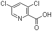3,5-二氯-2-吡啶甲酸分子结构 (CAS 81719-53-1)