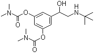 CAS # 81732-65-2, Bambuterol, 5-[2-(ter-Butylamino)-1-hydroxyethyl]-1,3-phenylene bis(dimethylcarbamate)