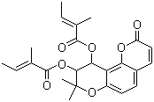 白花前胡乙素分子结构 (CAS 81740-07-0)
