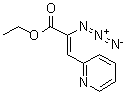 CAS # 81803-59-0, Ethyl 2-azido-3-(pyridin-2-yl)acrylate