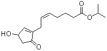 CAS 登录号：81834-79-9, (5Z)-7-(3-羟基-5-氧代-1-环戊烯-1-基)-5-庚烯酸异丙酯
