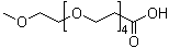 structure of CAS# 81836-43-3, 4,7,10,13,16-五氧杂十七烷酸