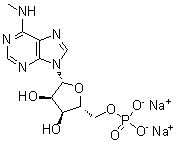 structure of CAS# 81921-35-9, N-甲基-5'-腺苷酸二钠盐