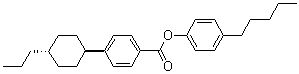 structure of CAS# 81929-40-0, 4-(反式-4-丙基环己基)苯甲酸 4-戊基苯基酯