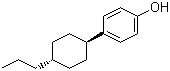反式-4-丙基环己基苯酚分子结构 (CAS 81936-33-6)