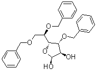 structure of CAS# 81969-62-2, 3,5,6-三-O-苄基-alpha-D-呋喃葡萄糖