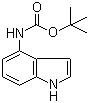 1H-吲哚-4-氨基甲酸叔丁酯分子结构 (CAS 819850-13-0)